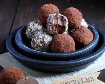 Recette de truffes au chocolat vegan (PDF)