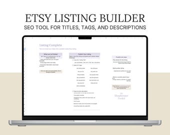 Etsy Listing Builder: SEO-tool voor titels, tags en beschrijvingen