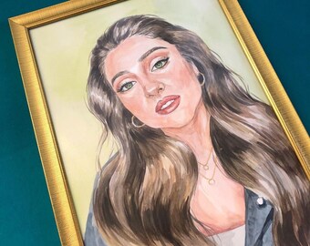 Have a portrait drawn | Portrait from photo | Portrait based on template | Gift idea | Portrait artist | SINGLE PORTRAIT in watercolors