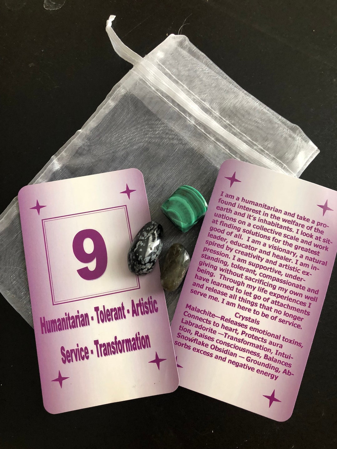 Human Path Card Numerology Life Path Card With Crystals & Life Path Reading / Personal ...