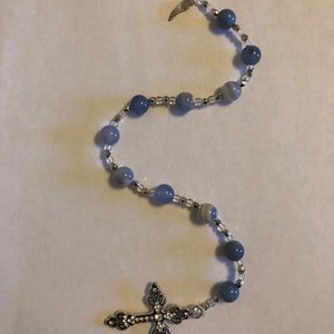 Prayer Beads - Blue Agate