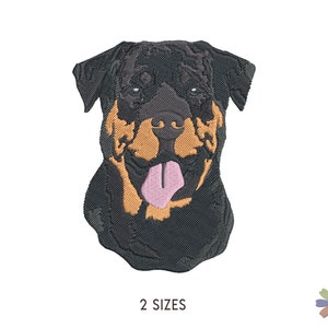 Rottweiler Dog Head Embroidery Design Onni. Dog Machine Embroidery Pattern. Pet Scene. Multi Format. Instant Download Digital File