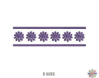 Border Embroidery Design Eleventhi: Vintage Scene (Multi Format Pattern)