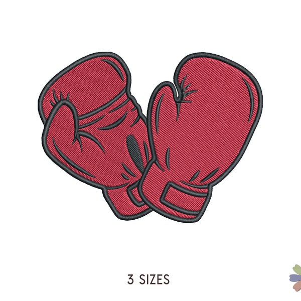 Boxing Gloves Equipment Embroidery Design Onni. Machine Embroidery Sport Pattern. Instant Download Digital File