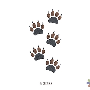 Tiger Footprints Embroidery Design Onni. Machine Embroidery Pattern. Animals Scene. Multi Format Files. Instant Download Digital File