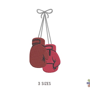 Boxing Gloves Hanging Equipment Embroidery Design Twinni. Machine Embroidery Sport Pattern. Instant Download Digital File