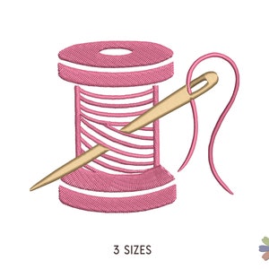 Thread Spool Embroidery Design. Machine Embroidery Pattern. Knitting Elements. Instant Download Digital File