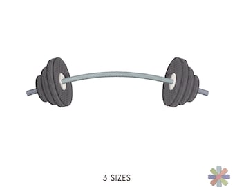 Weight Lifting Bodybuilder Embroidery Design Twinni. Machine Embroidery Sport Pattern. Multi Format Files. Instant Download Digital File