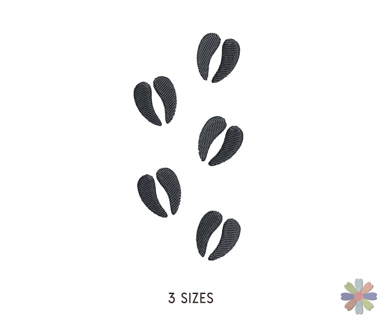 Deer Footprints Embroidery Design: Animals Scene (multi Format Pattern ...
