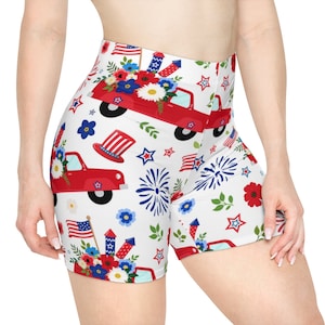 Patriotic Women&#39;s Biker Shorts, Six Sizes