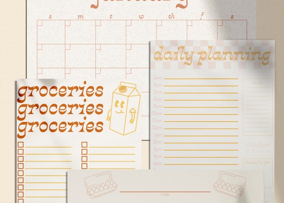 Printable Monthly Calendar Printable Planner Printable - Etsy