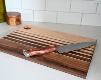 Handgemaakte houten snijplank