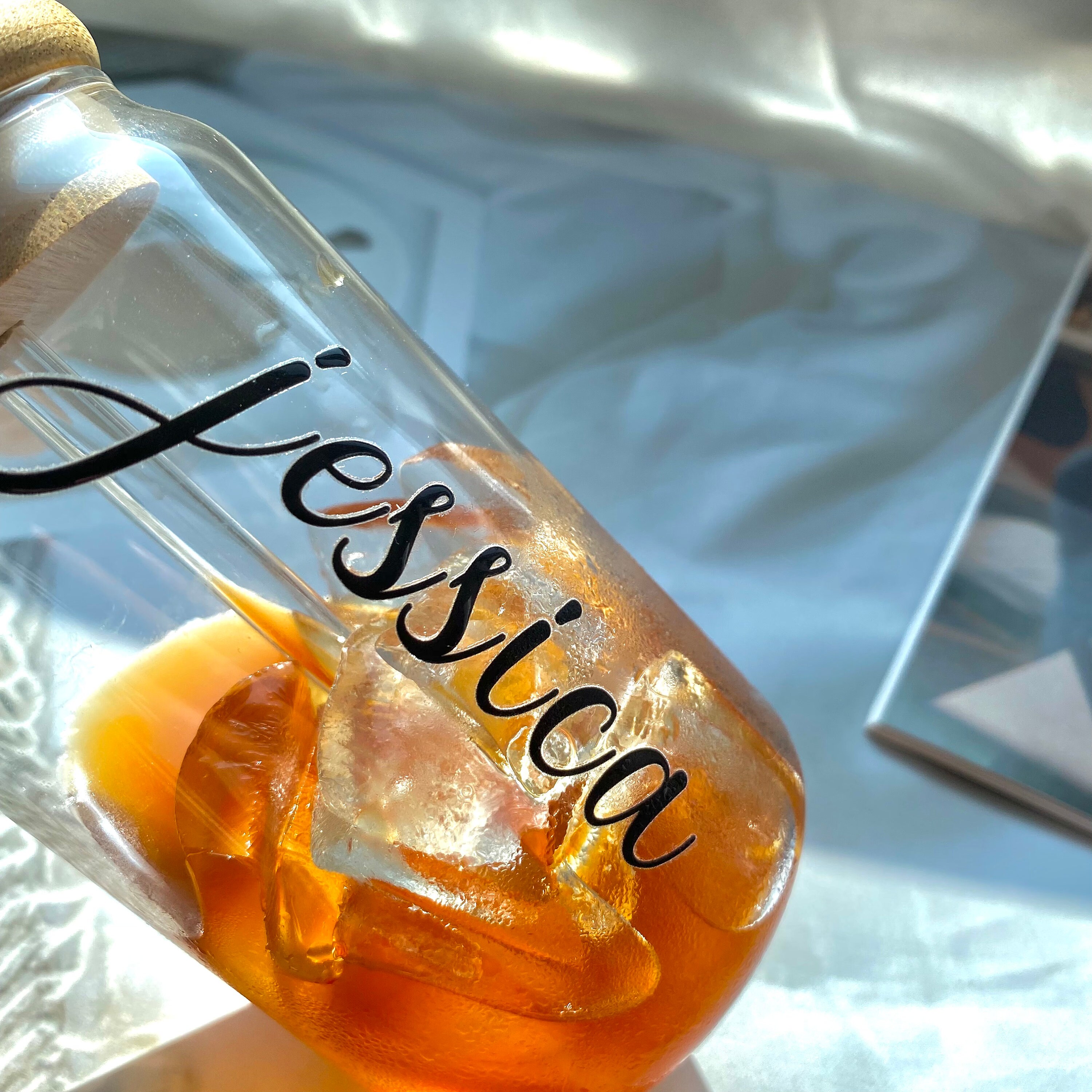 Personalized Iced Coffee Mug With Straw and Lid Birthday Etsy