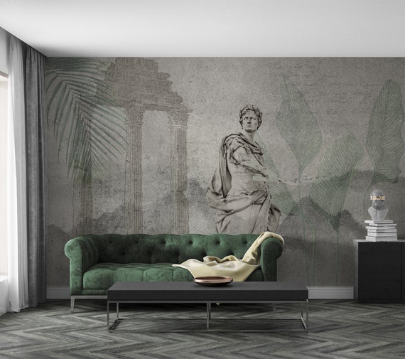 Roman Emperor Julius Caesar Statue Wallpaper Self Adhesive - Etsy