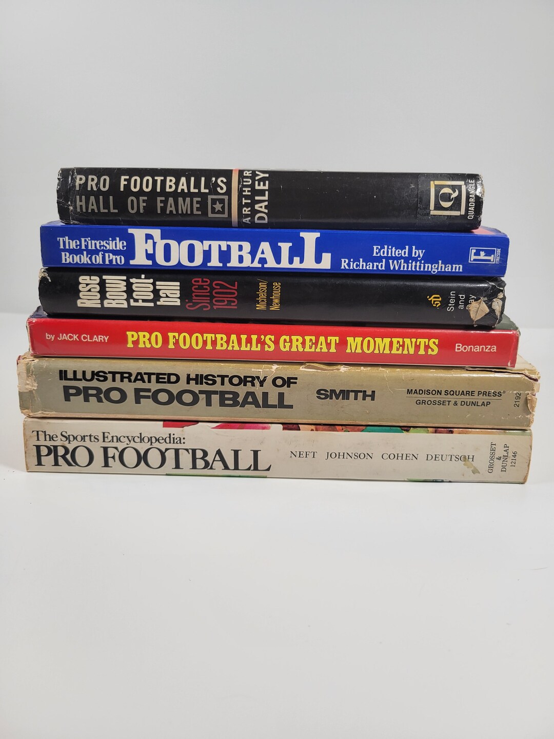 Books Vintage SPORTS Gift for Him RARE NFL Pro Football Book Gift for