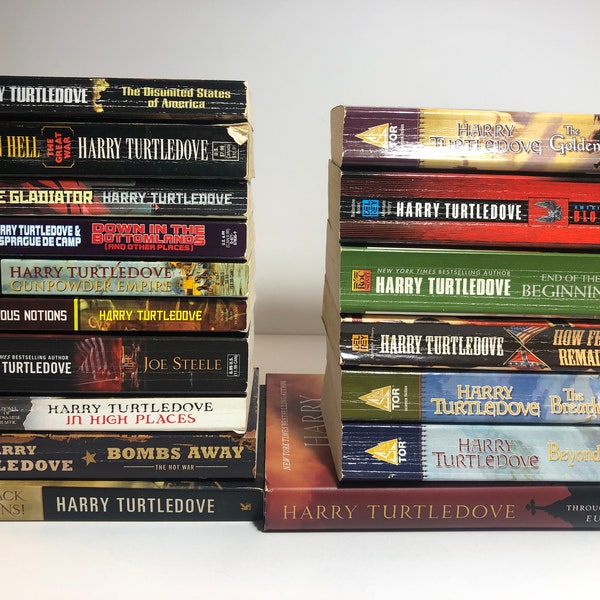 Used Books History Fiction Books HARRY TURTLEDOVE Alternate History Gifts Fiction and Literature Gifts Book Lover Love Reading Book Gifts