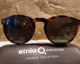 Etnia  Barcelona sunglasses WLA Africa 05 Blue With Gold  56-17-140 Preowned. Etnia Barcelona Sunglasses WLA Africa 05 Blue With Gold 56  main image 4