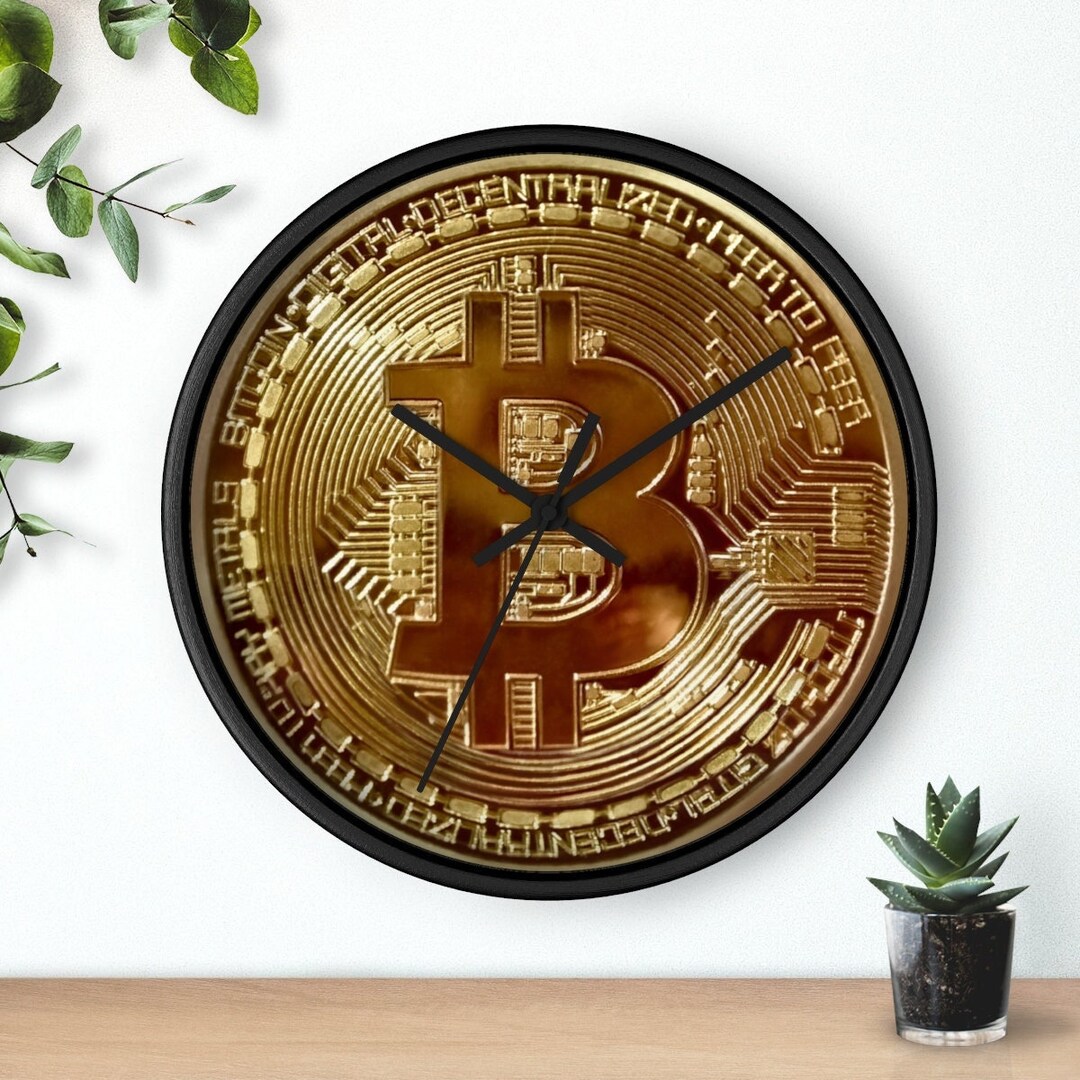 BITCOIN Analogue Wall Clock - Etsy