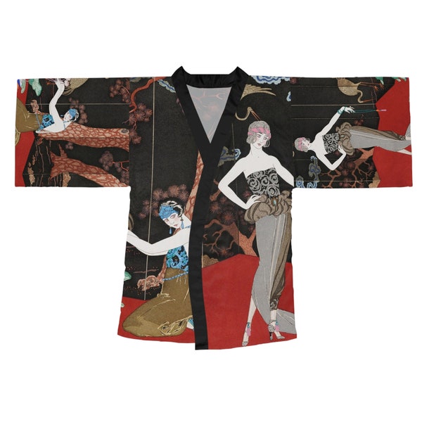 LAQUES Long Sleeve Kimono Robe