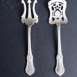 Antique silver cutlery for petits fours