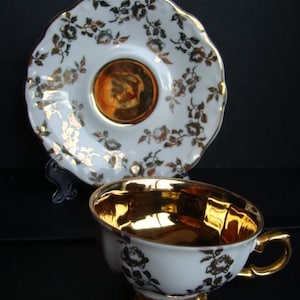 Antique Bavaria porcelain cup and saucers