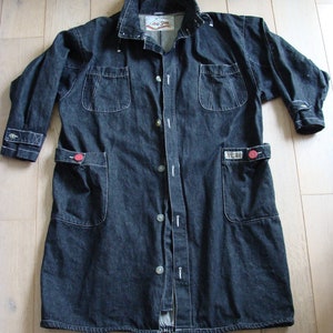 Vintage oversized black denim coat, Big Star brand