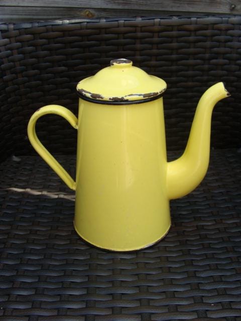 アンティークのエナメルコーヒーポット - Etsy 日本