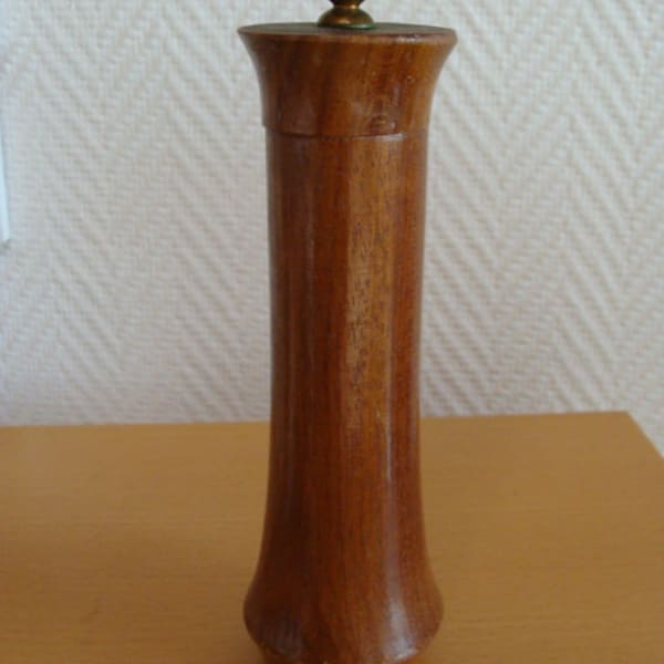 Vintage wooden pepper mill