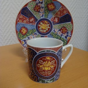 Japanese porcelain cup and saucer