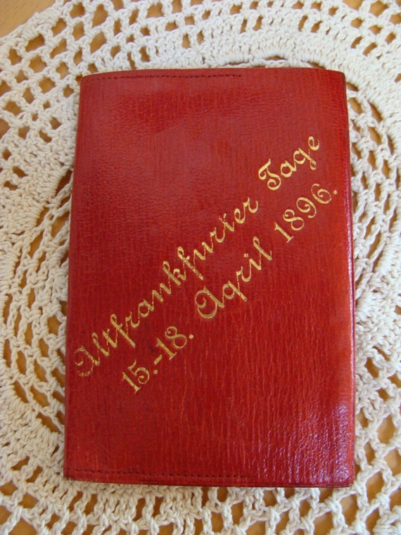 Petit carnet rouge Francfort 1896