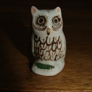 Vintage ceramic miniature owl