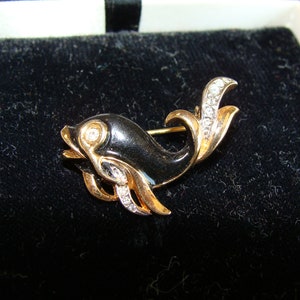 Broche Poisson En Métal Argenté Années 1970 - Bijou Vintage Animalier, Occasion