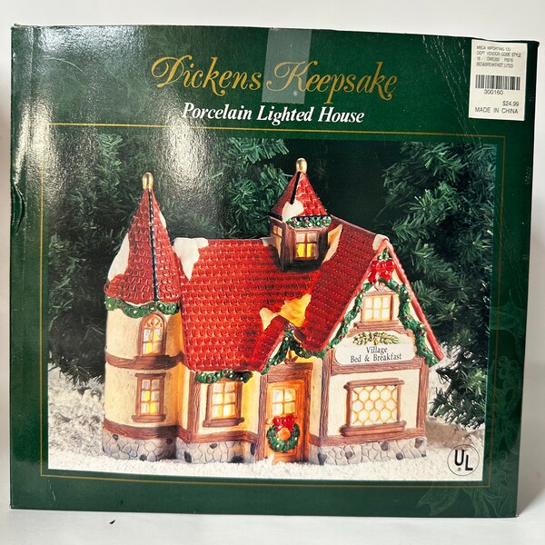 1995 Dickens Keepsake Porcelain Lighted House Etsy