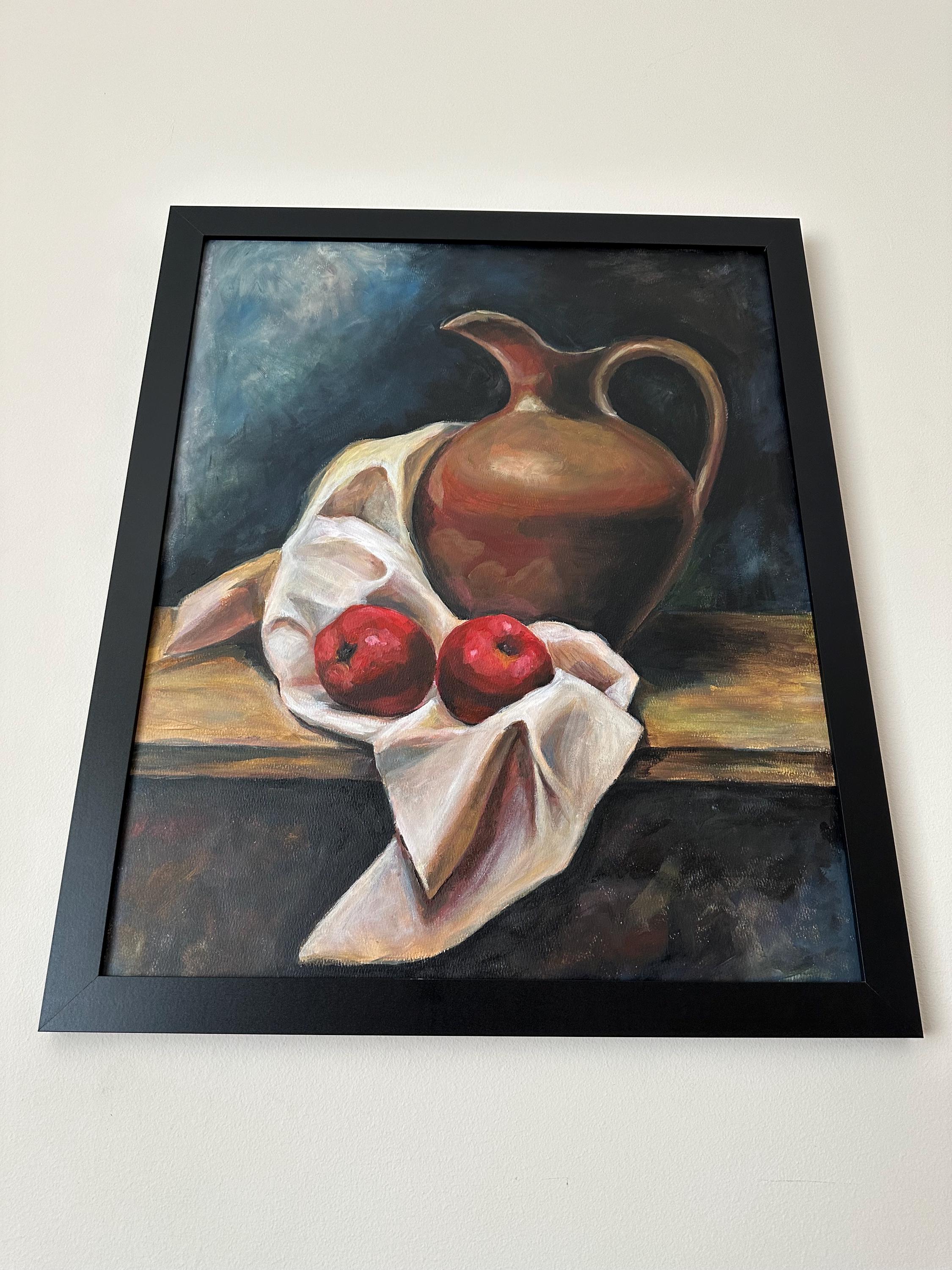 Still Life Acrylic Painting • Apple Painting • Wall Decor • Gift for ...