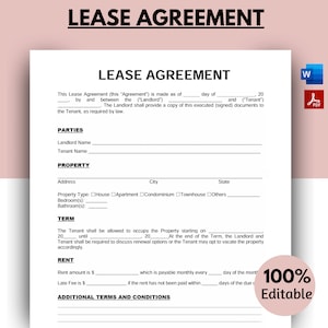 Contrato de alquiler, Modelo de contrato de arrendamiento, Formularios para propietarios, Contrato de arrendamiento imprimible, Contrato de arrendamiento, Contrato de vivienda
