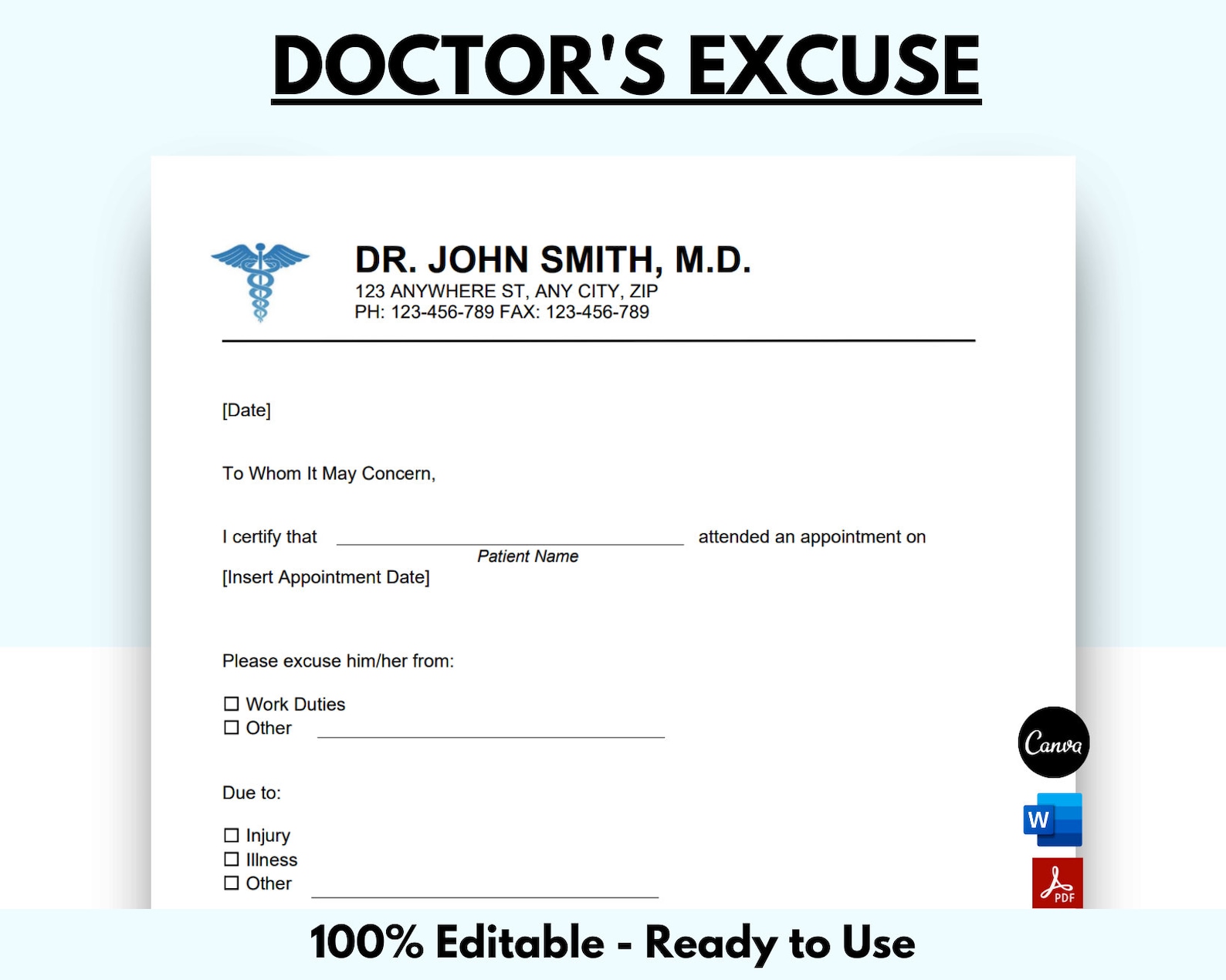 Doctor Excuse Template Doctor Excuse for Work Doctor Excuse Letter Doctor Excuse Template Doctor Excuse for Work Doctor Excuse Letter
