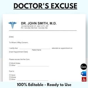 Modelo de Desculpa Médica, Desculpa Médica para Trabalho, Carta de Desculpa Médica, Nota Médica para Trabalho, Notas Médicas