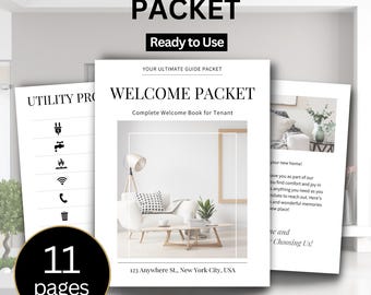 Willkommenspaket für Käufer, Willkommensschreiben für Käufer, Willkommensbuch für Käufer, Checkliste für den Umzug Bearbeitbar in CANVA