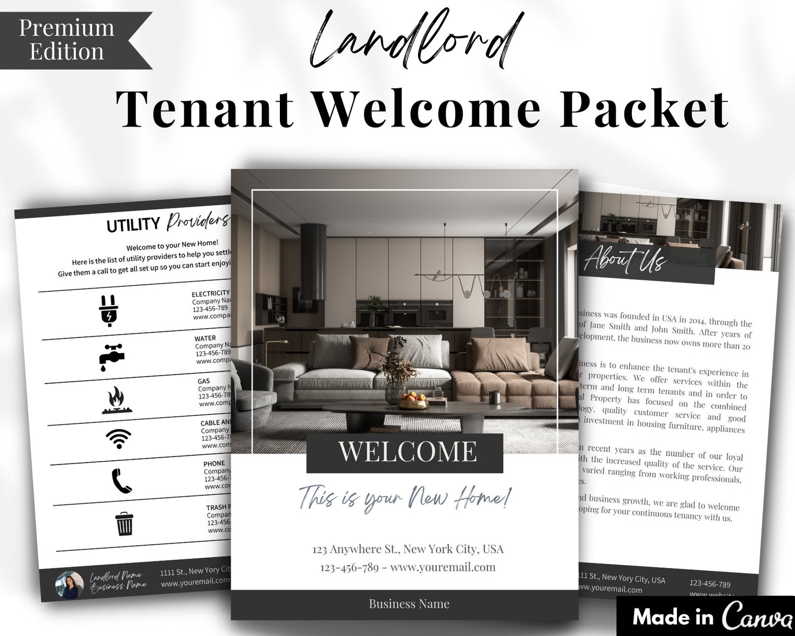 Real Estate Tenant Package Tenant Packet Etsy
