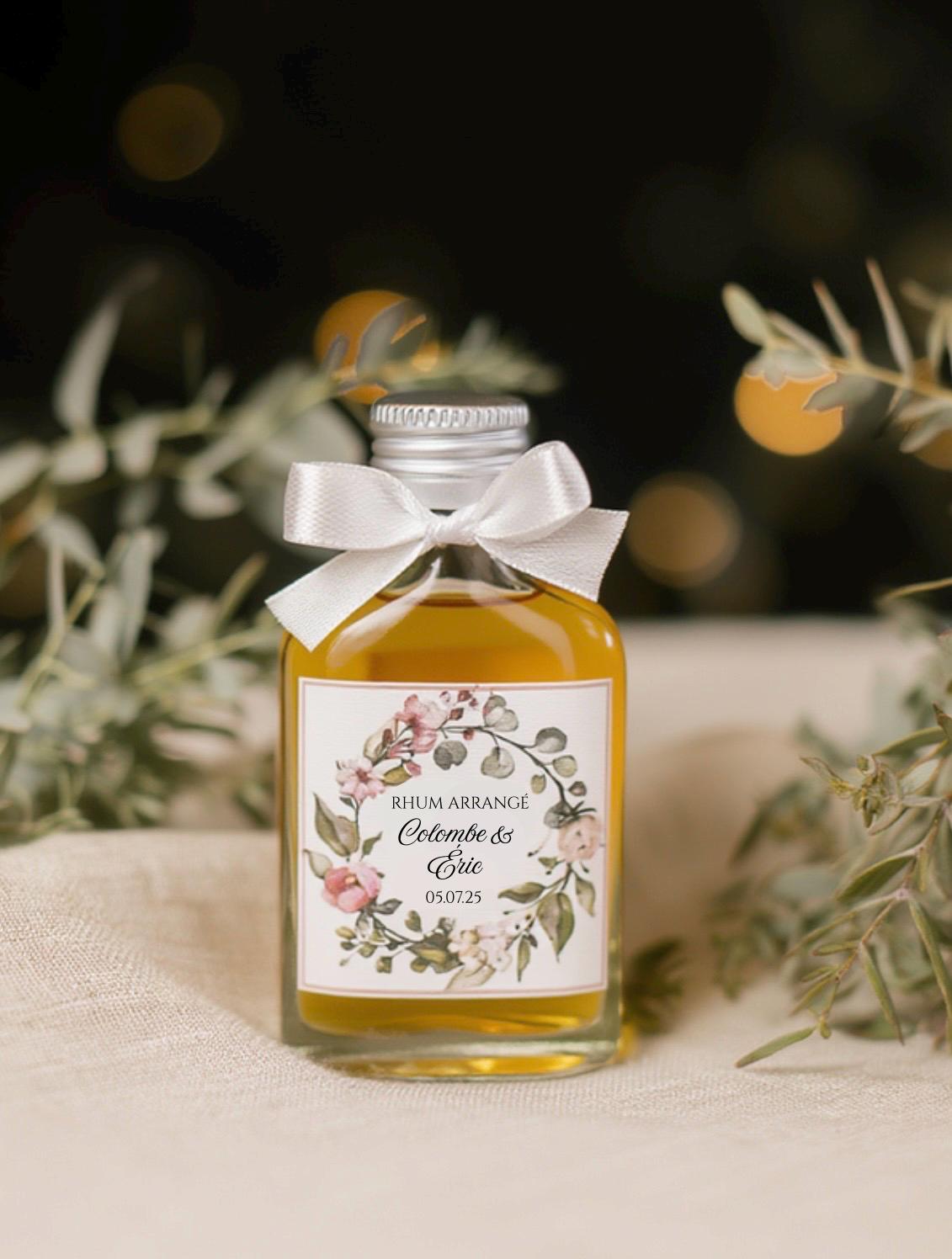 Mignonnettes en verre personnalisées pour invités – 20ml