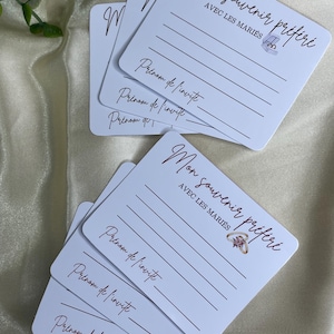Cartões de lembrança dos noivos, jogos, EVJF, casamento, acessórios, presentes para convidados, artigos de papelaria
