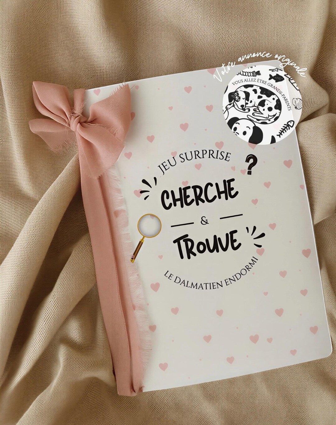 Jeu Cherche & Trouve, annonce grossesse originale, grands parents ...