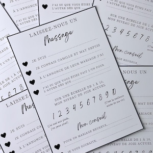 Cuestionario de boda, obsequios para invitados, papelería, entretenimiento, juegos, boda, alternativa al libro de visitas