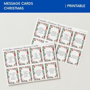 Insertos para tarjetas navideñas / Versos para tarjetas navideñas imprimibles / Refranes navideños / Sentimientos navideños / Tarjetas de lugar navideñas / Tarjetas con mensajes navideños