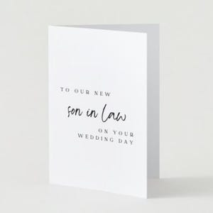 Para mi yerno en el día de su boda / Tarjeta de boda / Hijo en el día de su boda / Tarjeta imprimible / Descarga digital / Tarjeta de felicitación