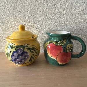 Vintage Cream & Sugar Set