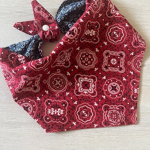 Reversible Cowboy Dog Bandana: Western Pet Scarf