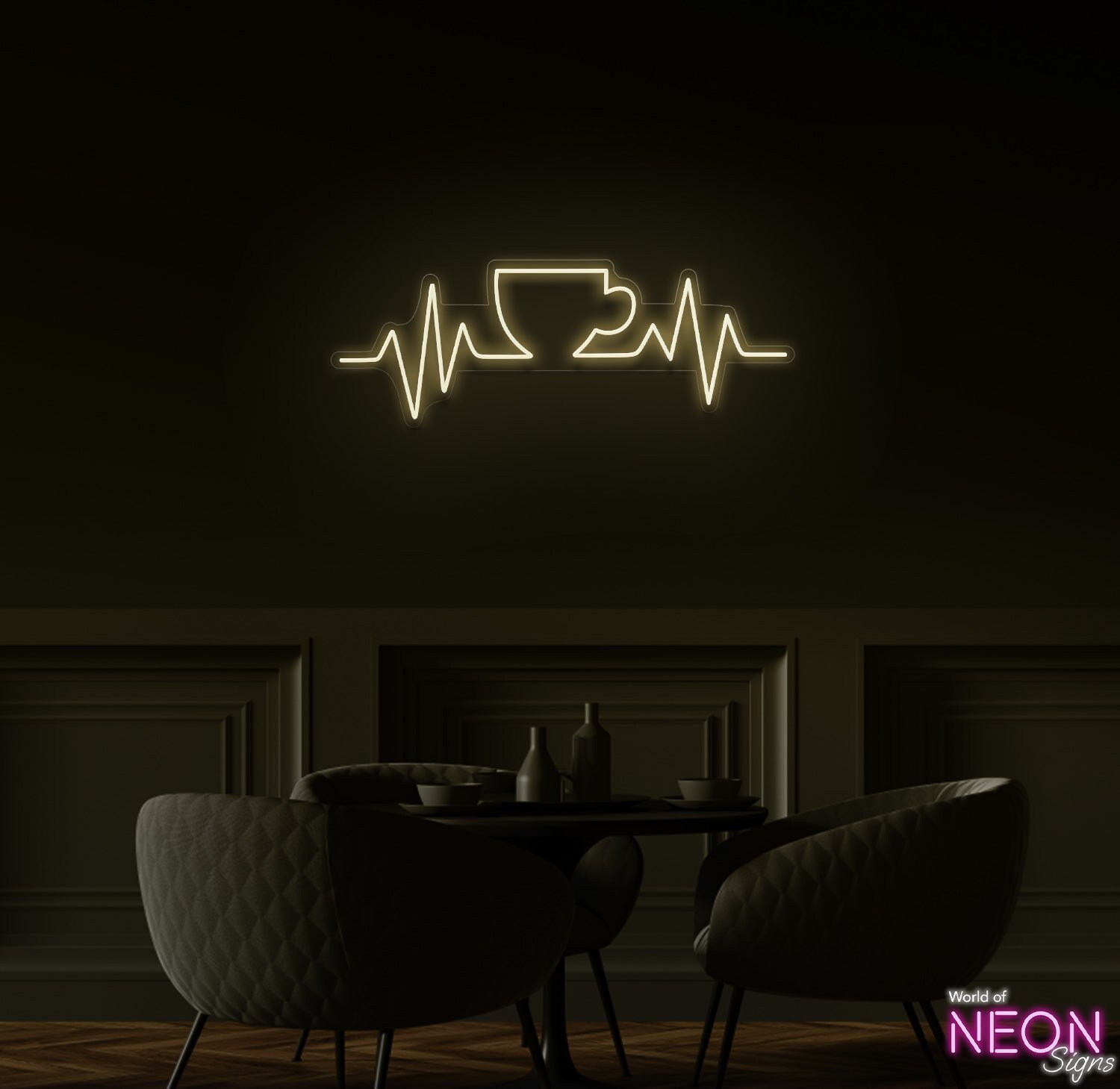  Custom Heartbeat Heart Beating Neon Sign,Acrylic Handmade 12V  Visual Art Wall Lights with Dimmable Switch for Man Cave Pub Bar Wall Decor  (Color : Pink, Size : 60X18cm) : Tools 