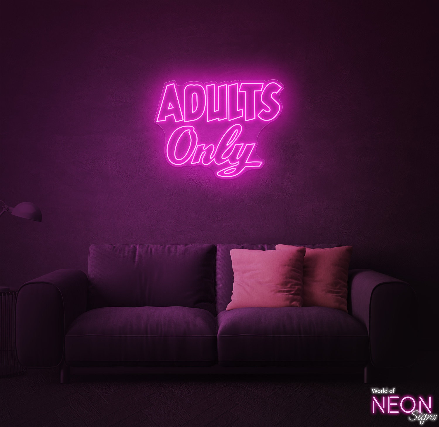 Adults Only Neon Sign Neon Sign for Your Office,bed Room, Mancave High