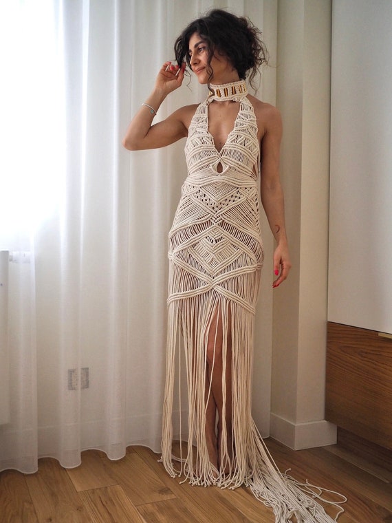 macrame dress